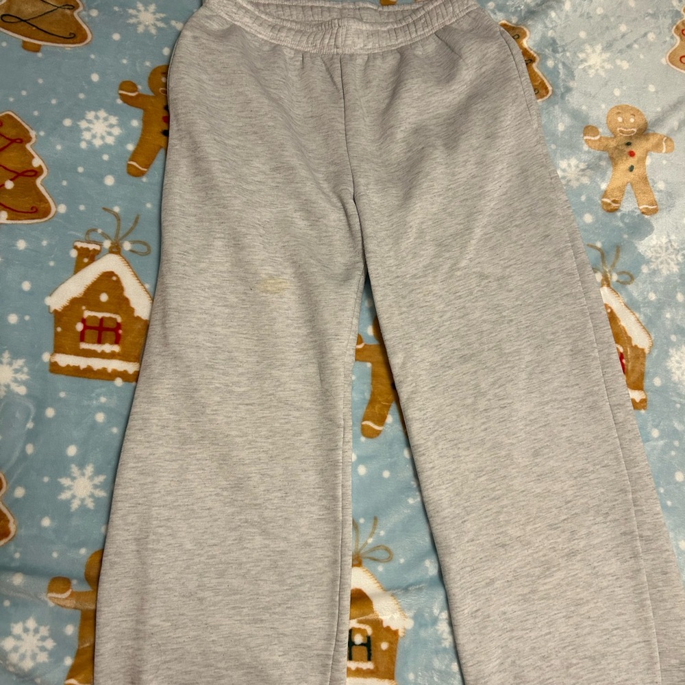 Women's Light Gray Wide Leg Pants